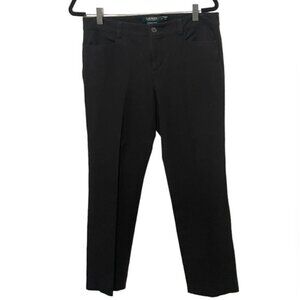 Lauren Ralph Lauren Adelle Womens Black Dress Pants Straight Leg Size 10P